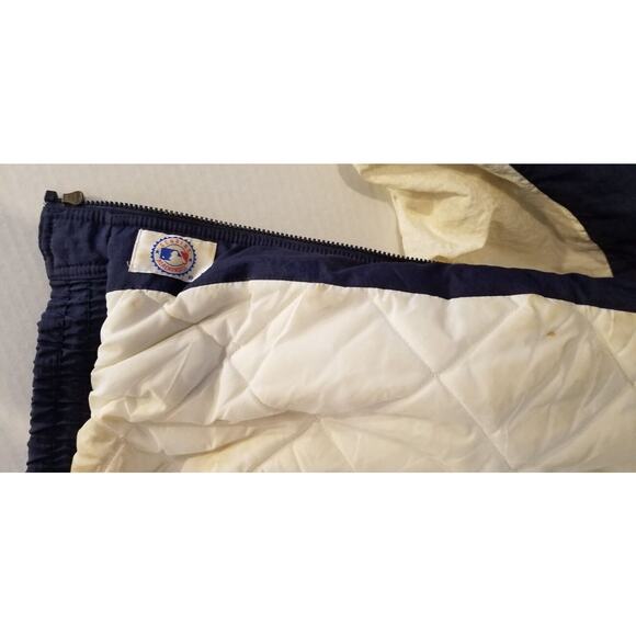 Vintage 80's Atlanta Braves Bomber Jacket National League Size L Apex One - Picture 6 of 15